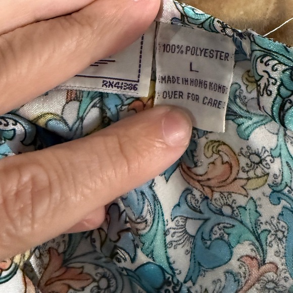 Y2K Silky Slip Dress Sleepwear Large Vintage Floral Feminine Coquette Cottage - Picture 7 of 7